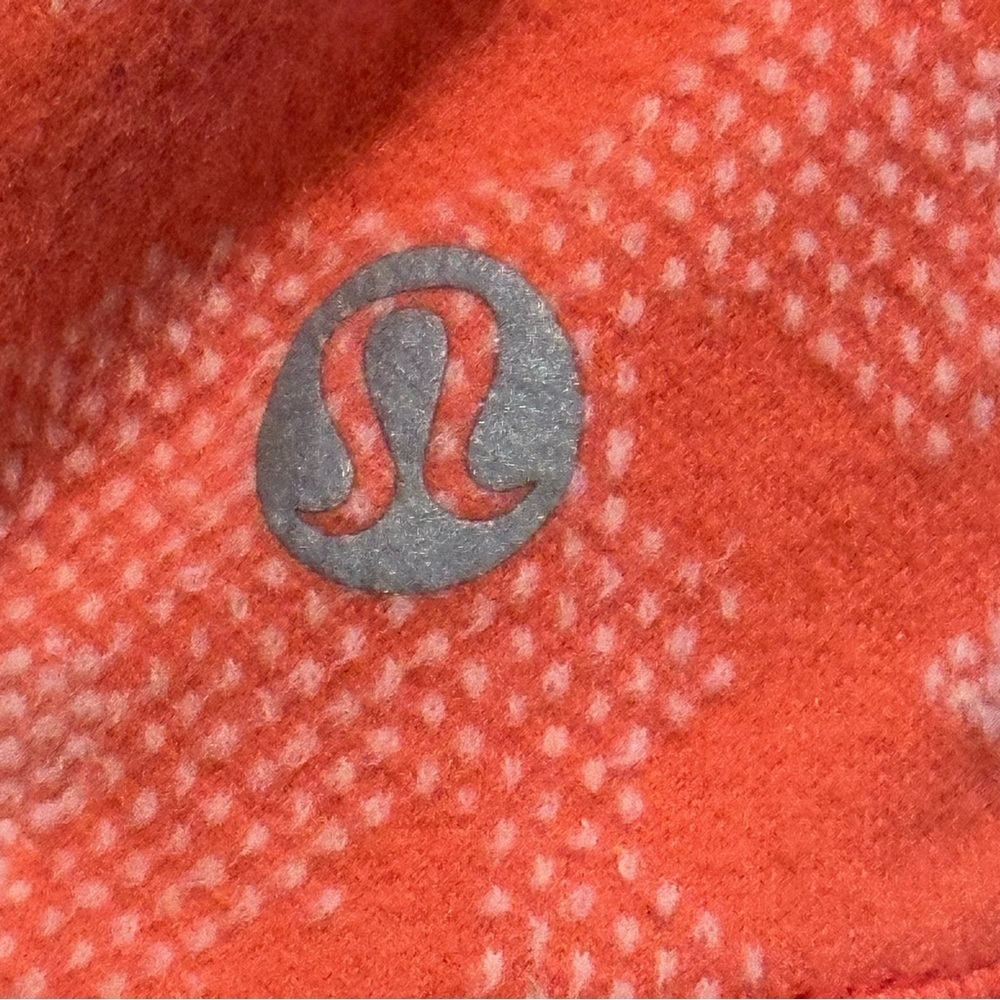 Lululemon Its Rulu Run Cropped Half Zip Camo Pale Raspberry Pink Mist Size 6 - Picture 8 of 14